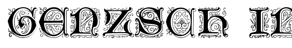 Genzsch Initials font preview